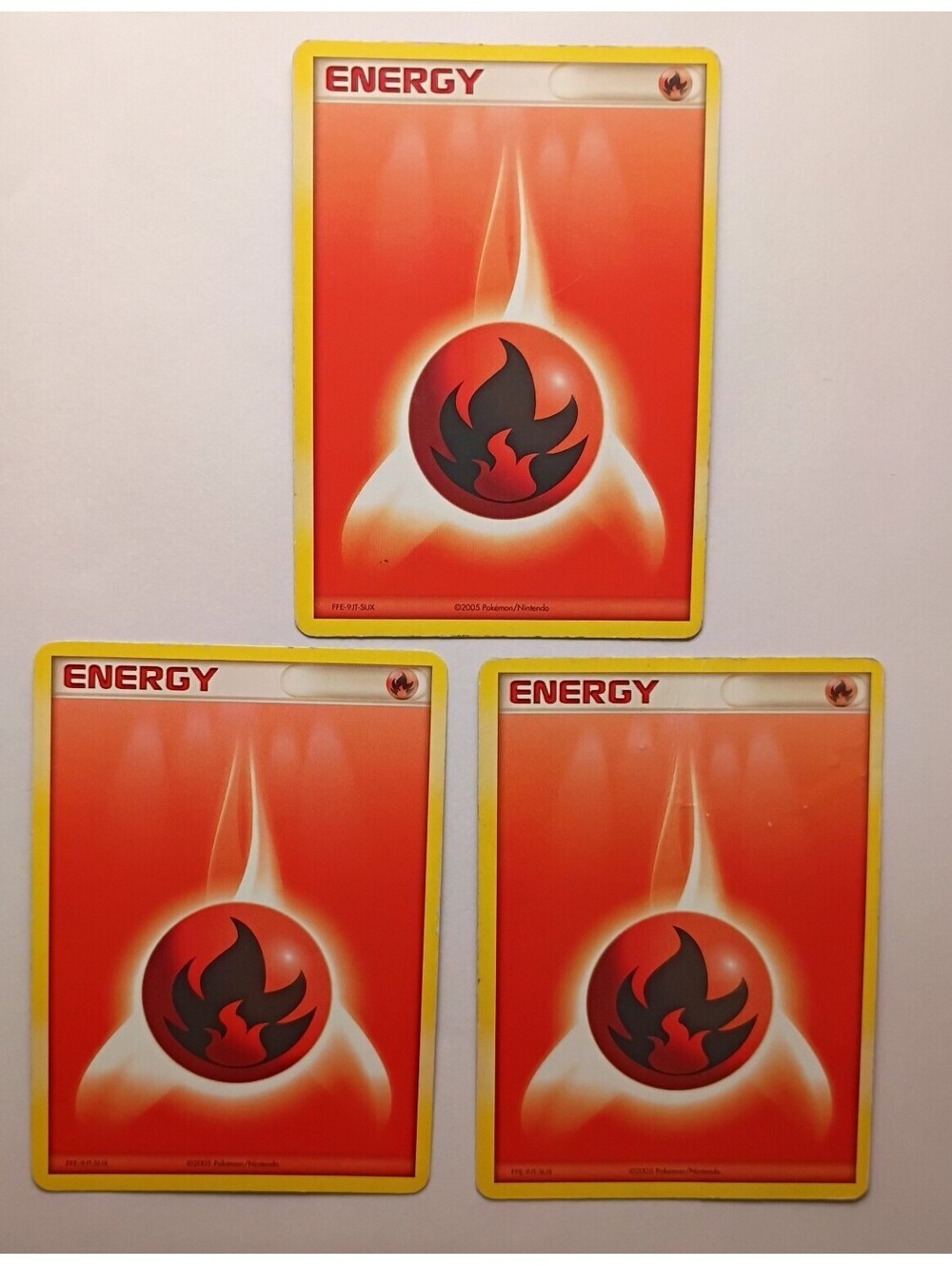 Pokemon TCG Fire energy non Holo 2005 (3)